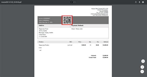 Sample Invoice with QR Code に対する画像結果