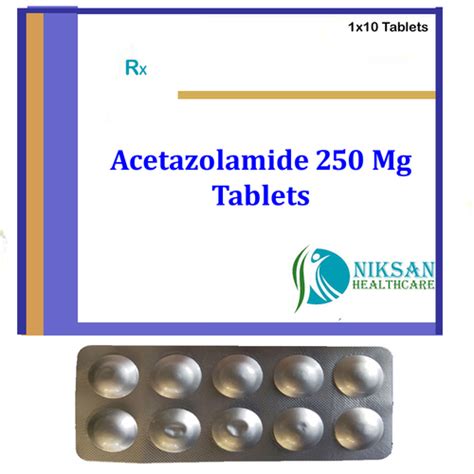 Image result for ACETAZOLAMIDE 250 Mg