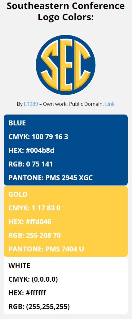 Image result for SEC Color Coding