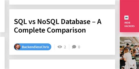 Image result for SQL vs NoSQL Comparison