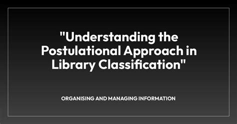 Toradh íomhá ar Moys Library Classification Methods
