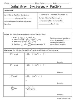 Image result for Combination of Functions Worksheet