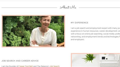 Image result for HR About.me Website Examples
