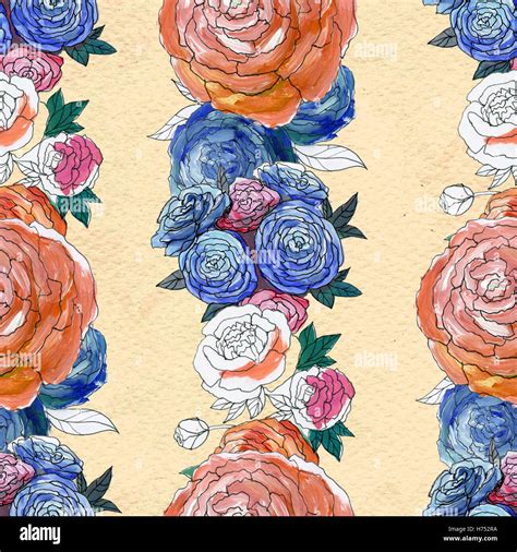 Image result for Colorful Flowers Seamless Pattern