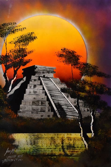 Aztec Pyramids Art