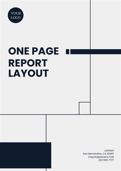Image result for One Page Report Examples