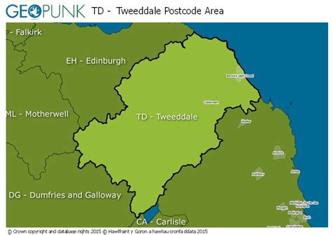 Image result for TD Postcode Map
