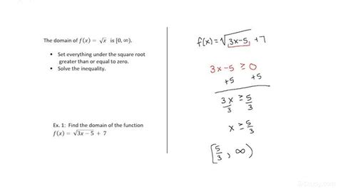 Image result for How to Find the Domain of a Root Function