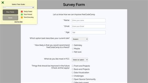 Afbeeldingsresultaten voor Survey Form Using HTL and CSS