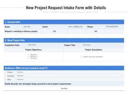 Image result for Summary for Project Intake Form