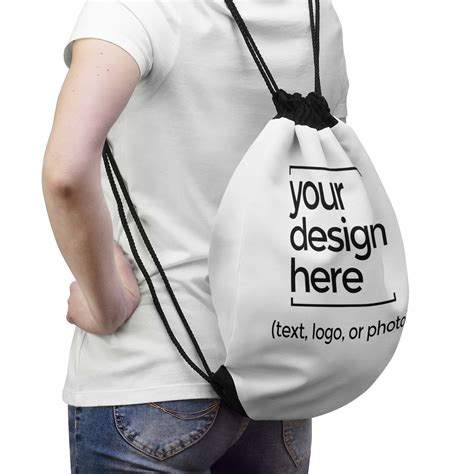 Image result for Drawstring Bag Logo Printing Sample