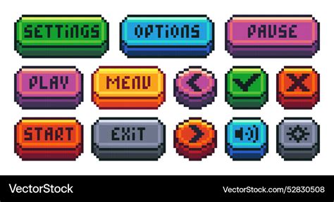 Image result for Pixelated Menu Button