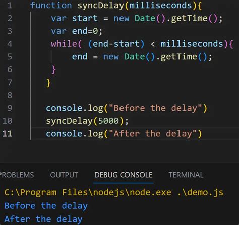 How to Wait 1 Second in JavaScript に対する画像結果
