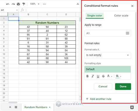 Conditional Formatting in Google Sheets に対する画像結果