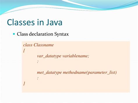 Image result for Java Class Declaration Syntax