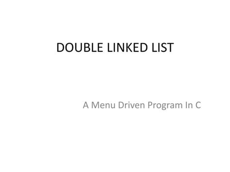 Image result for Double Linked List Example