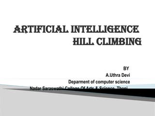 Image result for Simle Hill Climbing in Ai Matrix