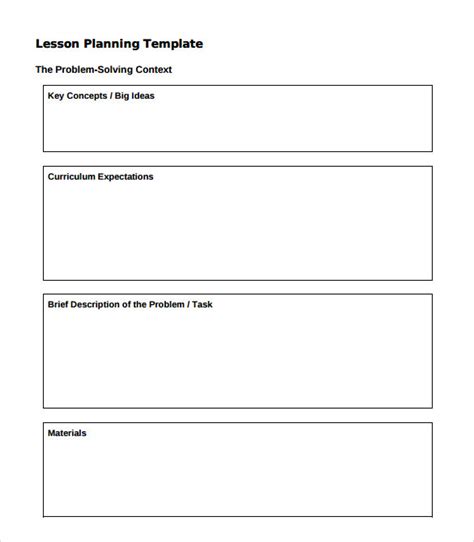 Image result for Sample Lesson Plan Template