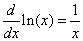 Image result for Ln Derivative