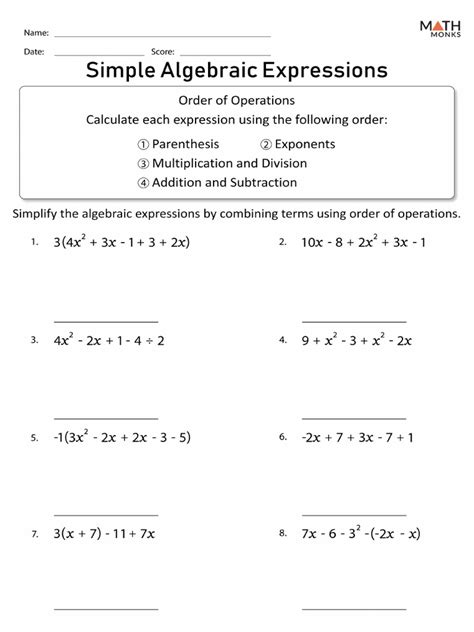 Image result for Introduction to Algebraic Expressions