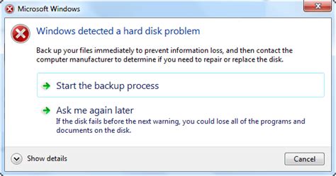 Toradh íomhá ar Hard Disk Error