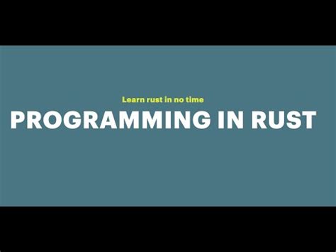 Image result for Rust Programming Show Case
