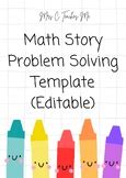 Image result for Math Story Problem Template