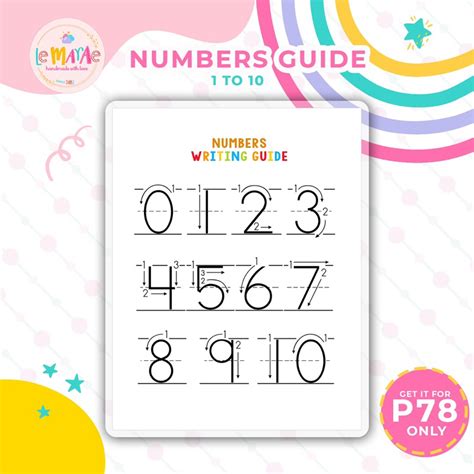 Image result for Number Guide Writing