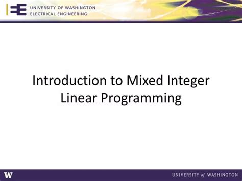 Image result for Mixed Integer Linear Programming Example
