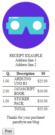 Image result for Receipt Design Using HTML/CSS