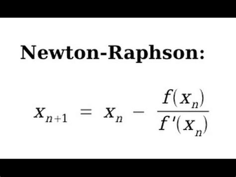 Image result for Newton-Raphson Method Xn