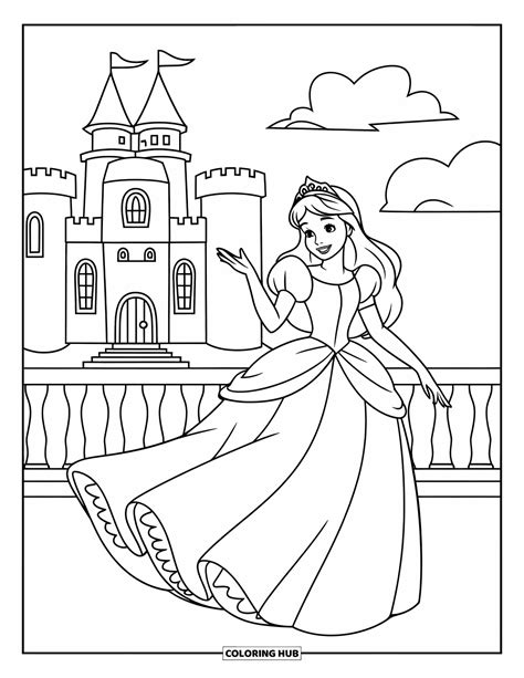 Princess Printable Coloring Pages に対する画像結果