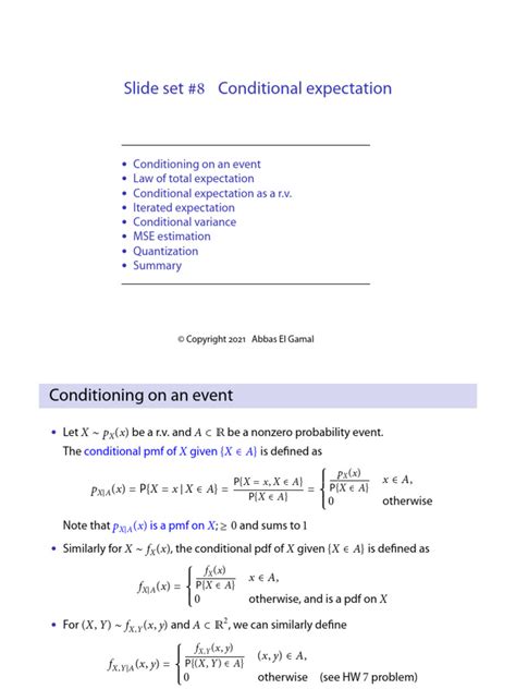 Toradh íomhá ar Conditional Expectation Exercise