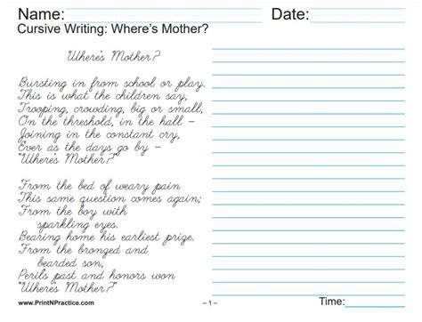 Image result for Cursive Writing Story