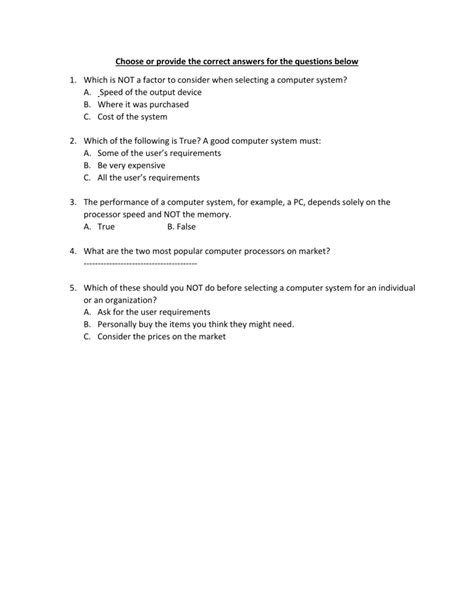 Image result for Computer System Questions