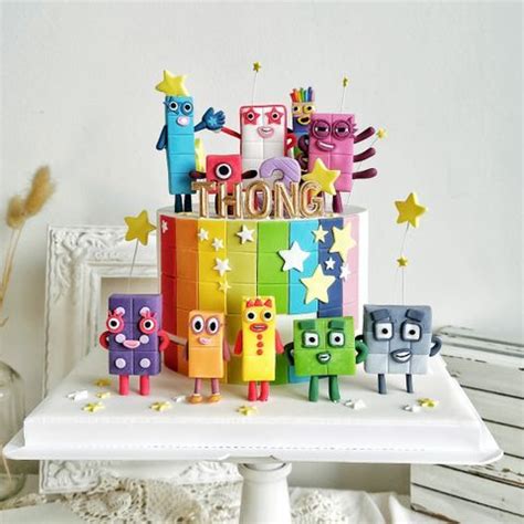 Toradh íomhá ar Number Block Cake Topper