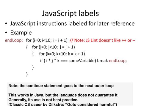 Afbeeldingsresultaten voor In JavaScript Have Go to Loop or Not