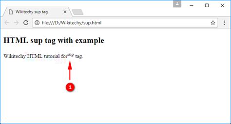 Image result for SUP Tag HTML