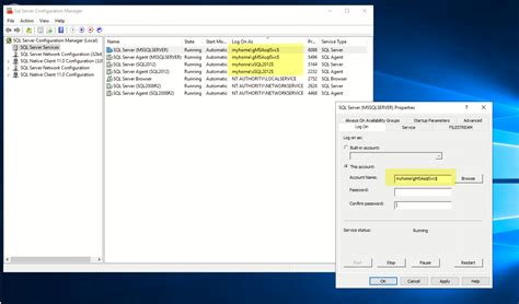 Image result for SQL Server Service Account