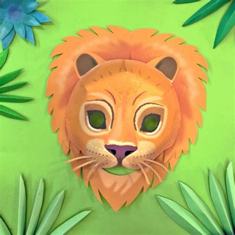 Image result for Lion Mask Pattern