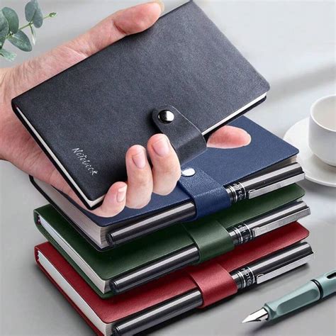 1pc Vintage Style Lined Mini Pocket Notebook - A7 Portable Notebook ...