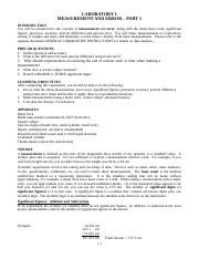 Afbeeldingsresultaten voor Lab Introduction Measurement and Error