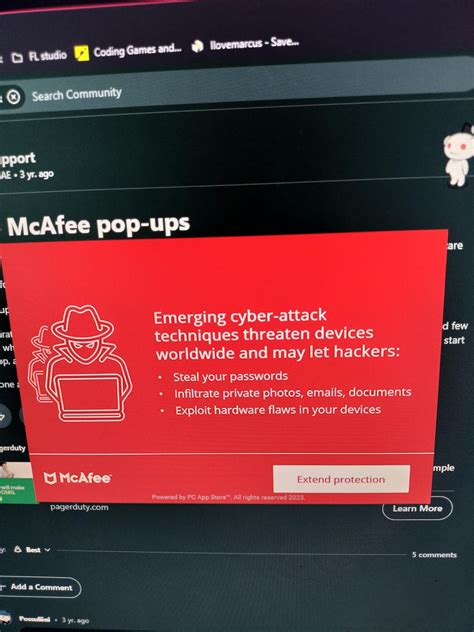 Image result for Fake McAfee Pop Up