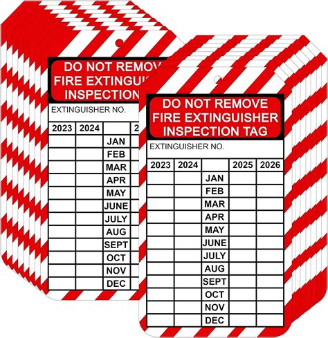 Toradh íomhá ar Fire Extinguisher Expiration Tag