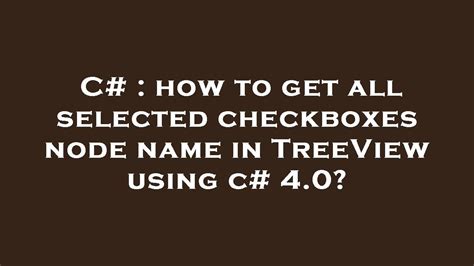 Image result for C# TreeView Checkbox