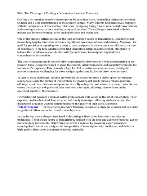 Research Interview Transcript Example に対する画像結果