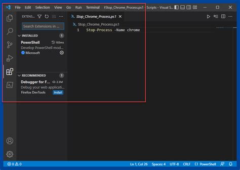 Image result for PowerShell in vs Code