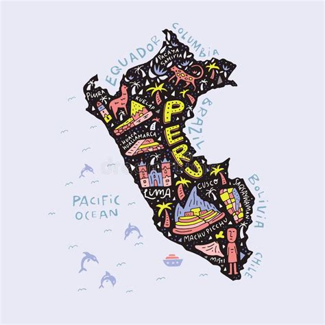 Image result for Peru Cartoon Map