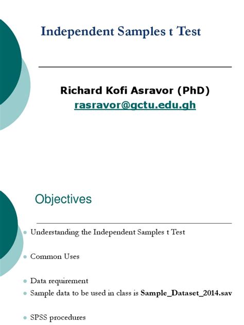 Independent Sample T-Test Question に対する画像結果