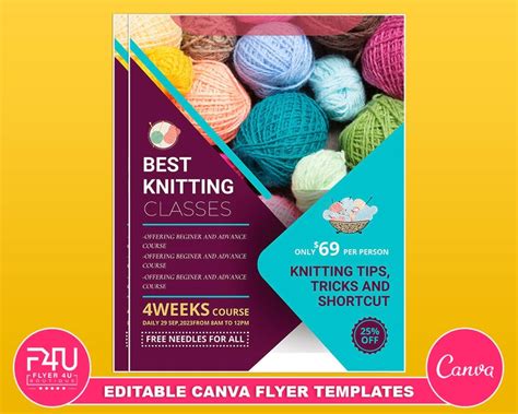 Learn to Knit Flyer Ideas に対する画像結果